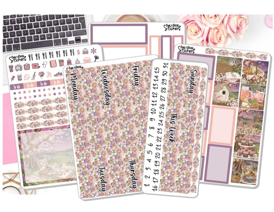 New! - 7x9 Daily Duo 2025 Weekly Kit Updated - Blossom Picnic - Spring ...