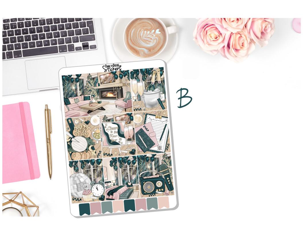 NEW! Planner Sticker - New Years 2026 Weekly Sticker Kit - Resolutions ...