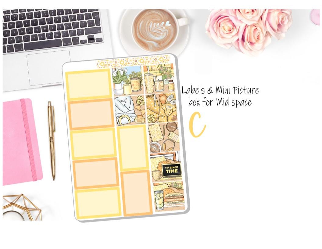 New! - 7x9 Daily Duo Weekly Kit - Sunny Joy - Stickers - Planner ...