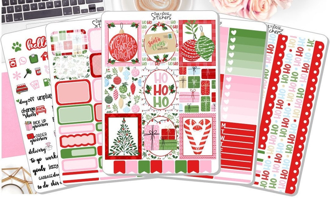NEW! - Christmas Weekly Sticker Kit - Oh What Fun - Christmas Stickers ...
