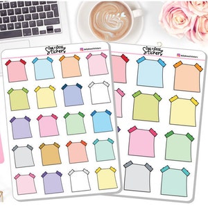 Sticky Note Stickers - Small or Large Size - Planner Stickers - (DD-00344s&l)