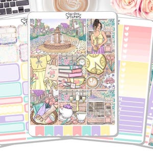 NEW! Weekly Sticker Kit - Provincial Life - Spring Summer Kits - Sticker Kit - Planner Stickers - Stickers DD-00529a-e