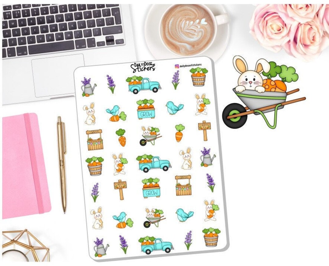 NEW Easter Sticker Set Easter Decor Stickers Spring Easter Planner