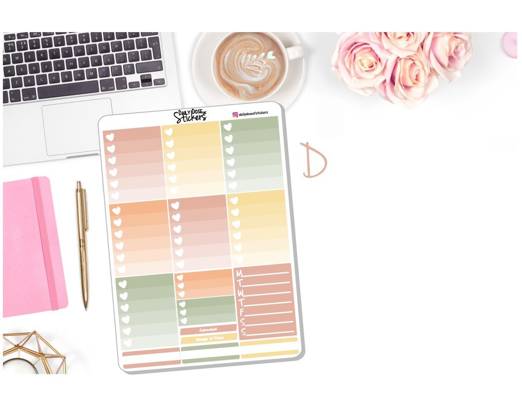NEW! - Weekly Sticker Kit - Be Kind - Honey Bee - Planner Stickers Dd ...