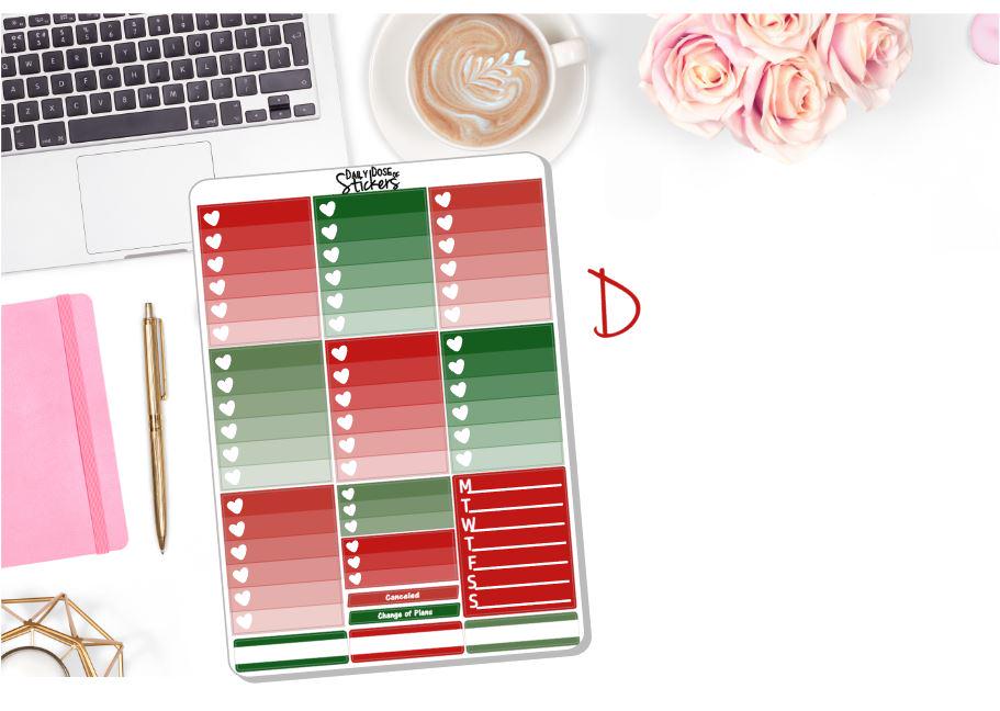 NEW! Planner Stickers - Christmas Weekly Sticker Kit - Christmas Eve ...