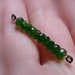 5mm Chrome Diopside faceted rondelles set of ten semi precious gemstone beads green gemstone
