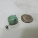 14mm Dreamy Peruvian Opal Focal smooth Heart pendant 14mm blue opal focal bead center drilled single bead