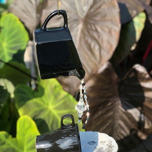 Black Birdhouse and Feeder