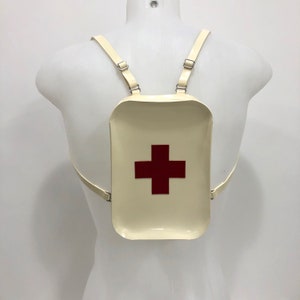 White Medical Latex Backpack