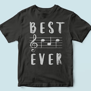Meilleur DAD jamais, chemise de note de musique DAD, cadeau spécial et surprise pour papa, cadeau de Noel pour papa, meilleur cadeau pour papa à la fête des pères