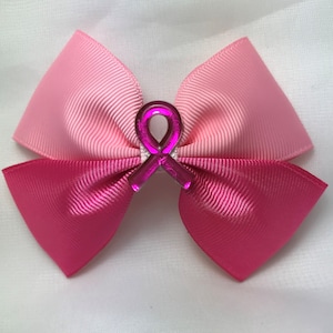 Breast Cancer Bow, Breast Cancer Awareness, Pink Bows, Children&#39;s Bows,  October Bow, Ribbon Bows, Ribbon Bow pink, Hair bow, Toddler Bow