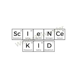 Science Kid SVG, Science Periodic Table SVG, STEM svg