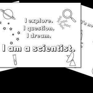 Inspirational Science Color Pages for Kids