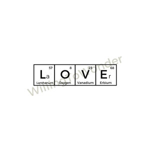 Love SVG, Science Periodic Table SVG, STEM svg