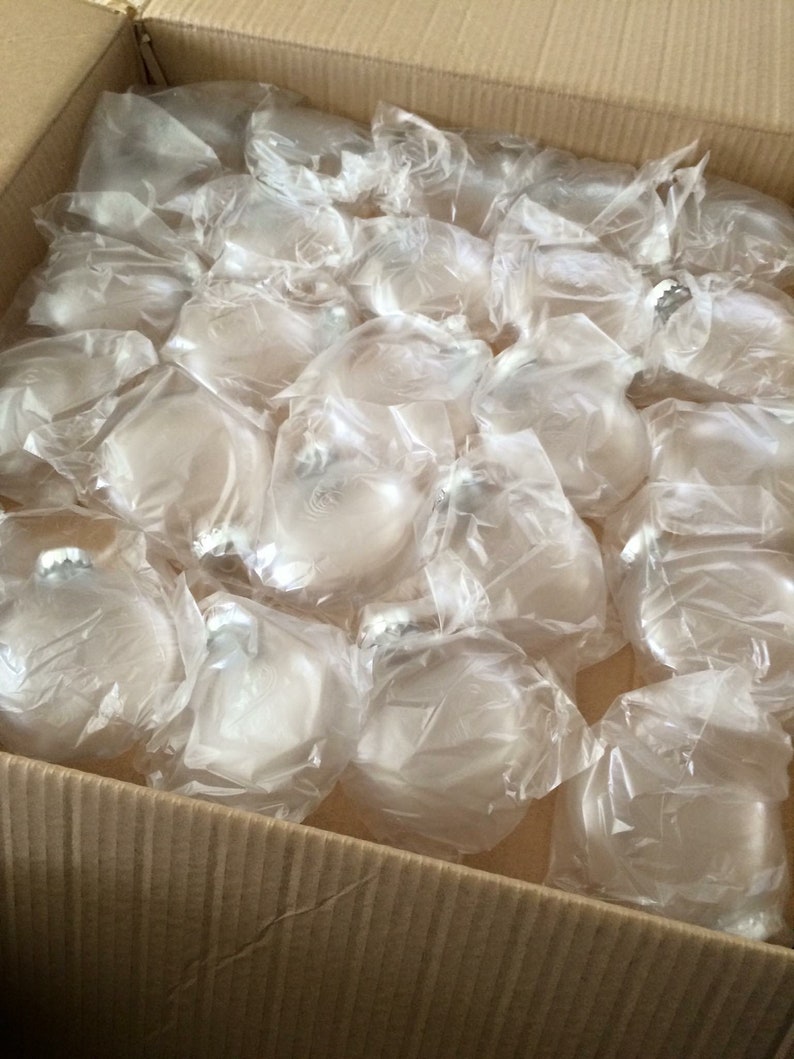 FREE Shipping Pack of 100-100mm Clear Plastic Disc shaped Ornaments