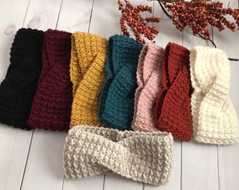 Crochet headband, crochet earwarmer, crochet headwrap, headband, ear warmer