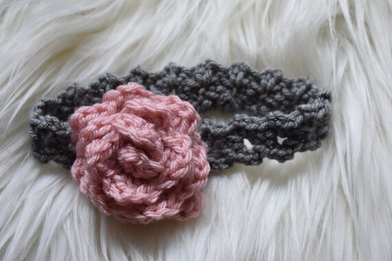 crochet girls headband