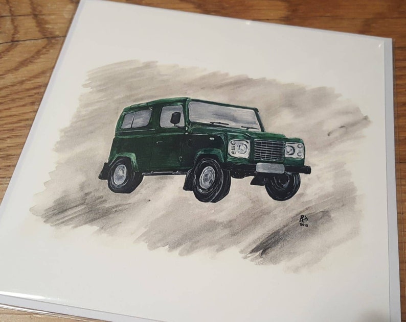 Land Rover Defender Blank Greeting Card