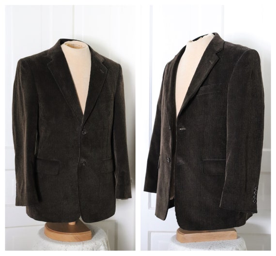 Men's Vintage Corduroy Sports Jacket. Late 90's Pe