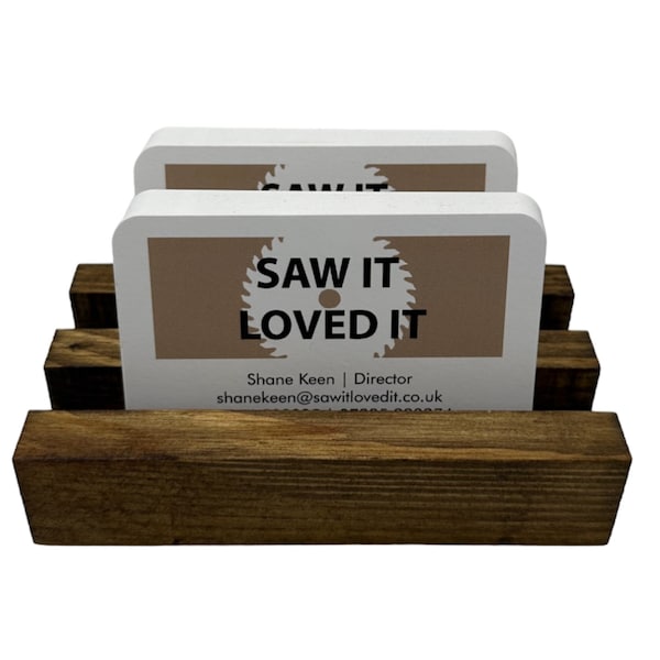 Wooden Business Card Holder