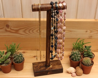 Wooden Necklace Stand | T-Bar Necklace Stand | Jewellery Stand