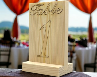 Table Top Numbers For Weddings Restaurants Or Parties - Double Sided Numbers