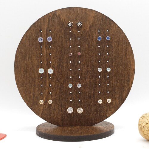 Stud Earring Storage Rectangular Earring Display Etsy UK