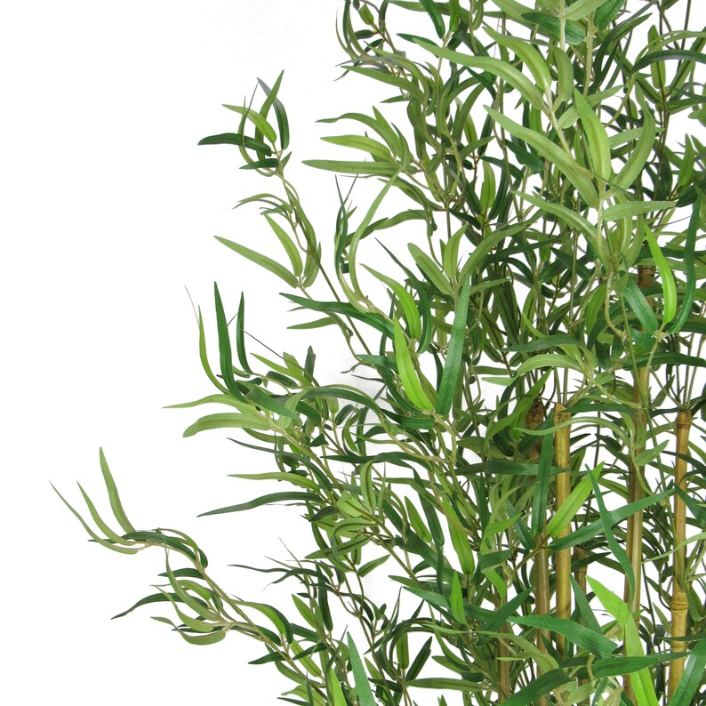 6ft Artificial Bamboo Tree in Black Pot Fake Bamboo Tree Etsy