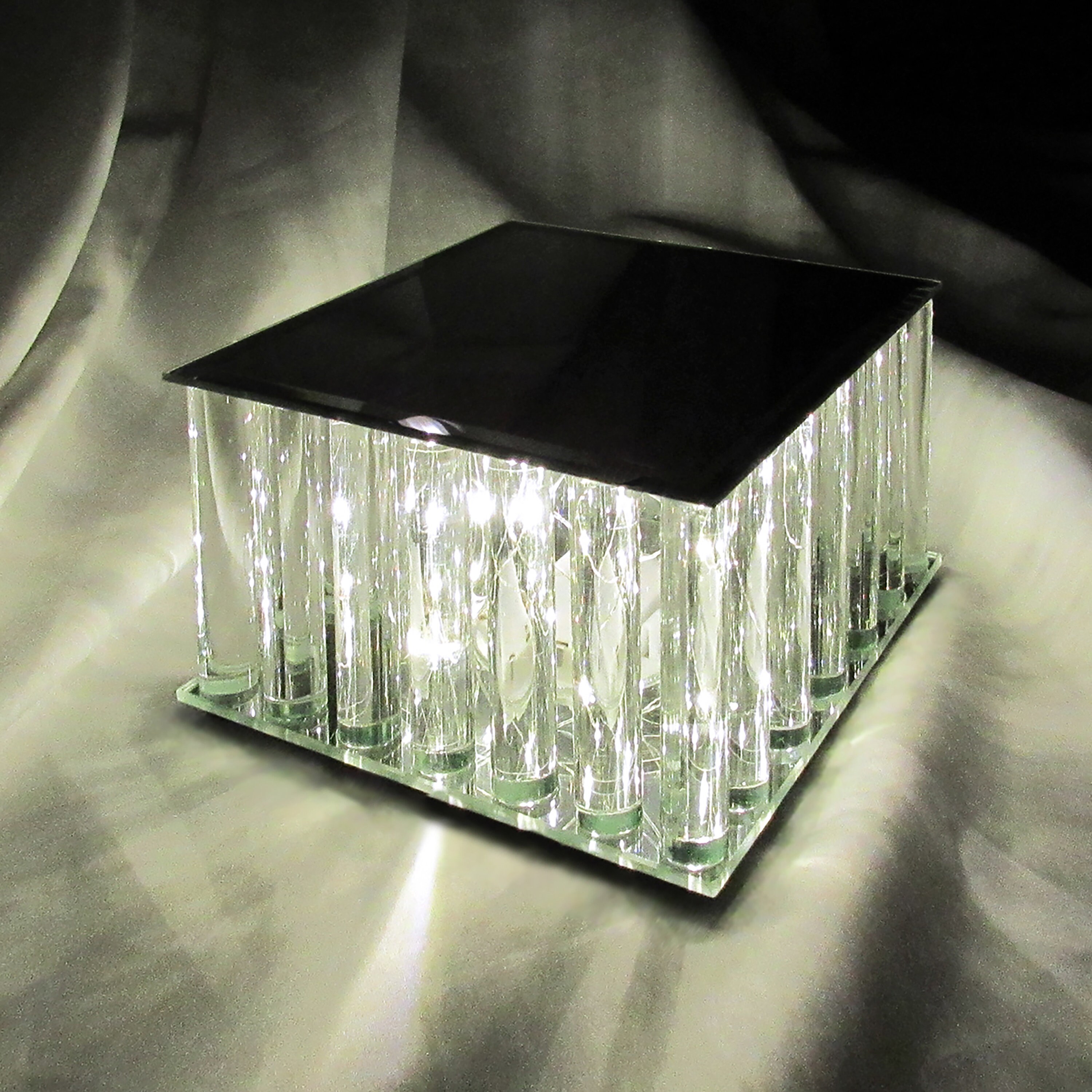 Square Light Up Cake Stand Food Dessert Display Riser Etsy