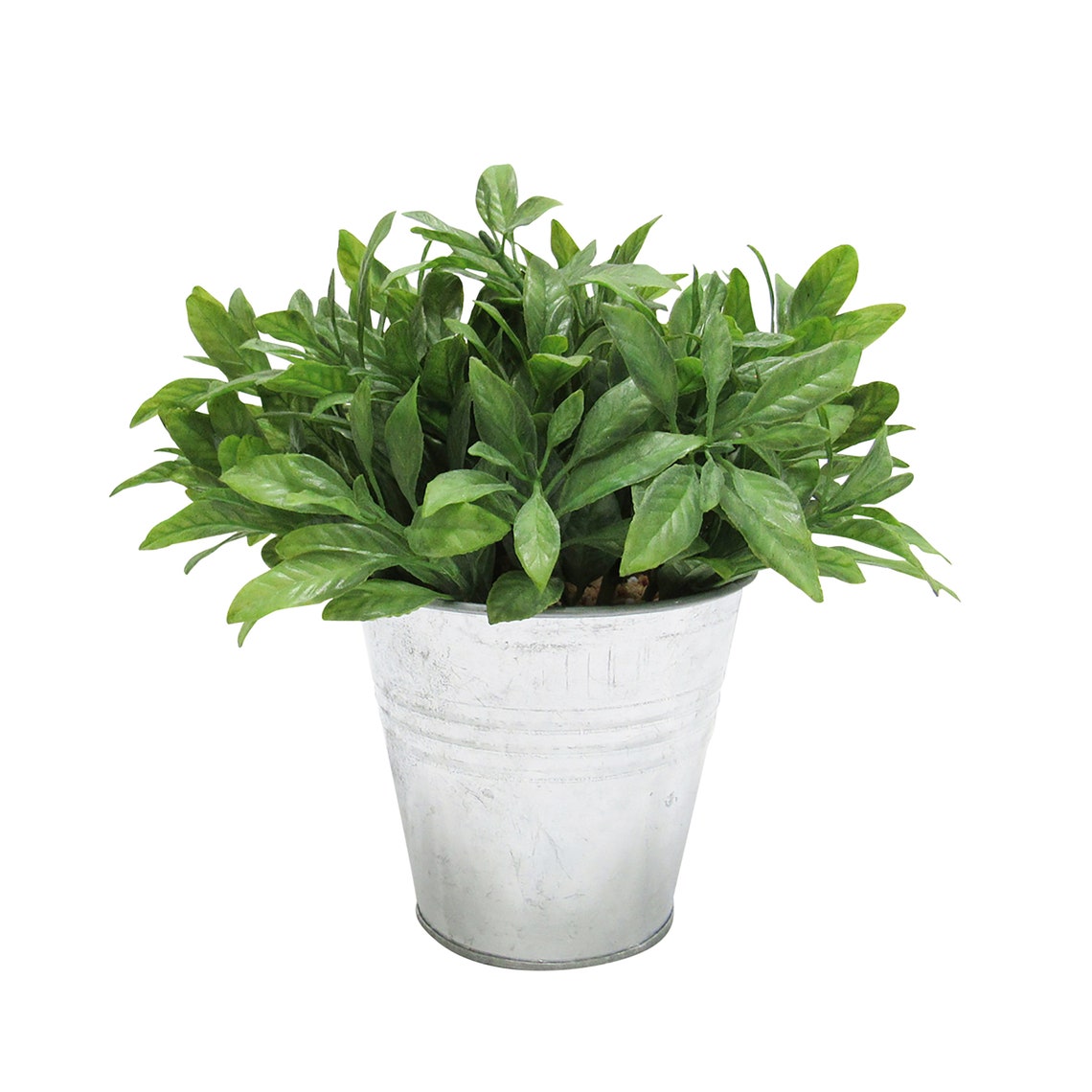 Pick 2 Artificial Herb Plants in Metal Pot Faux Sage Basil Etsy