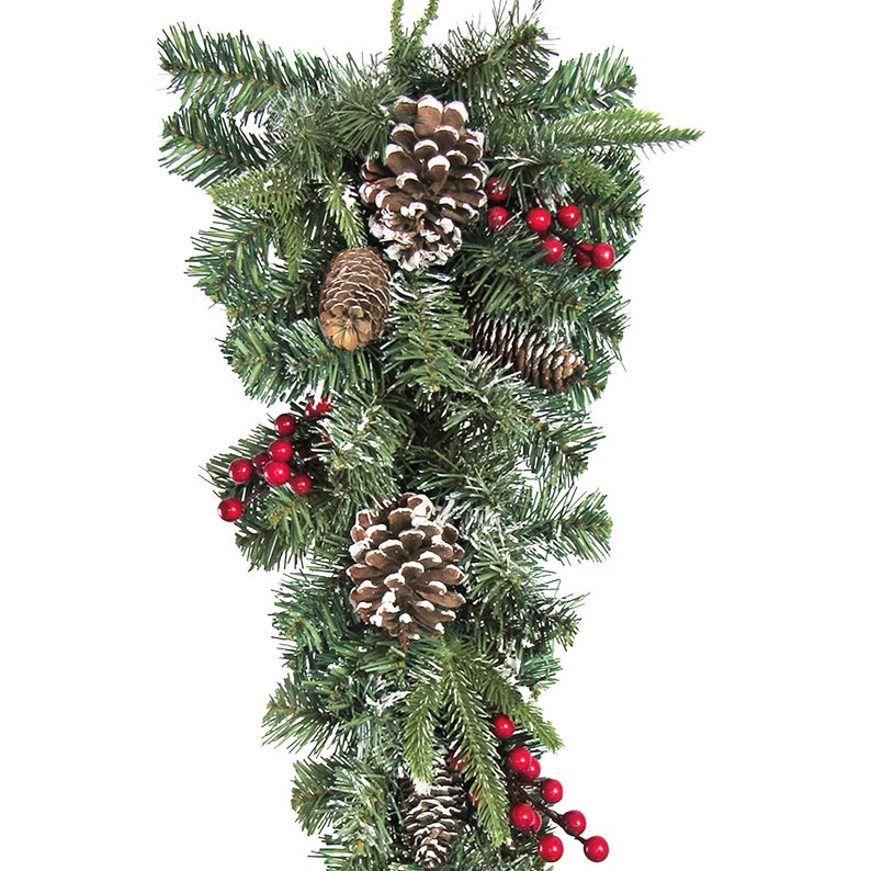 Artificial Christmas Garland & Swags Set Holiday Christmas Etsy