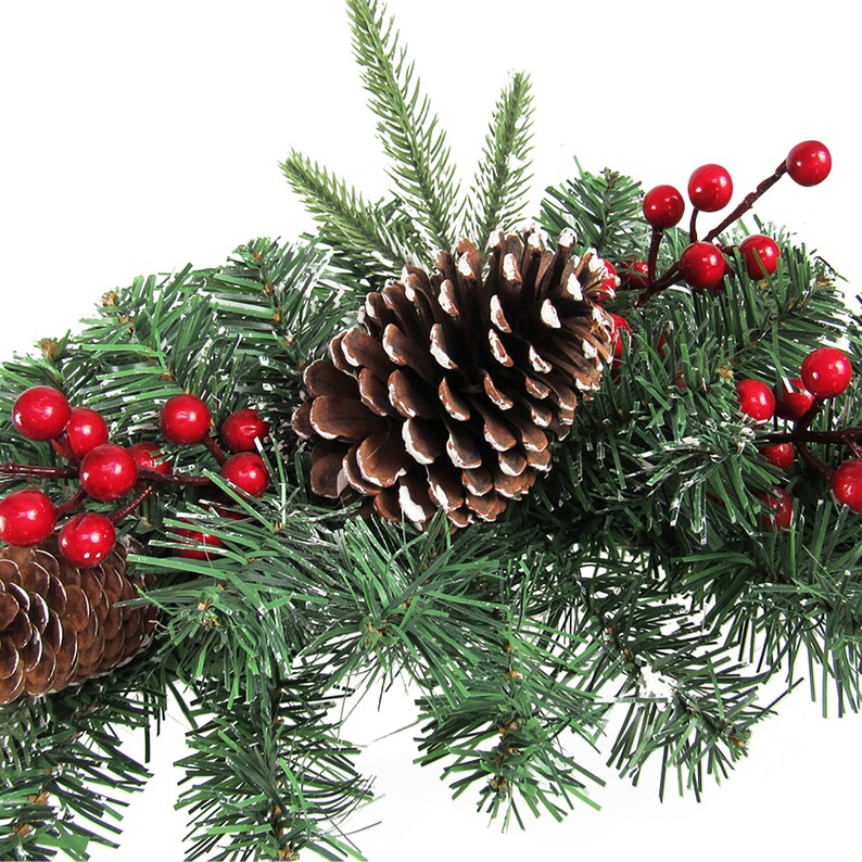 Artificial Christmas Garland & Swags Set Holiday Christmas Etsy