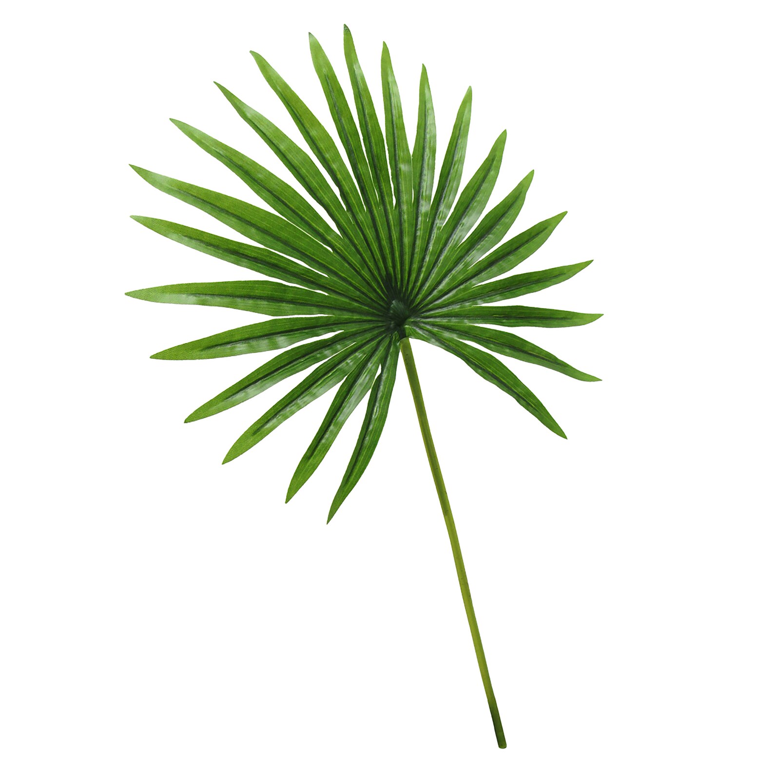 Set of 3 Artificial Tropical Fan Palm Leaf Stem Real Touch Etsy