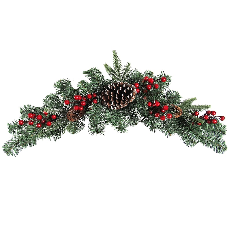 Artificial Christmas Garland & Swags Set Holiday Christmas Etsy