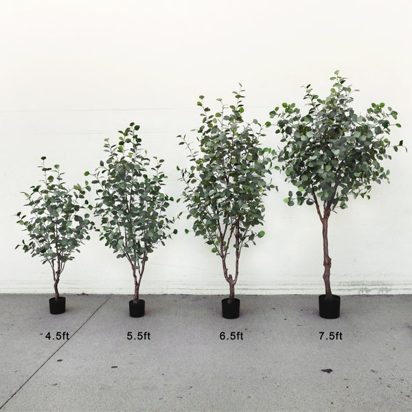 Artificial Eucalyptus in Pot Etsy