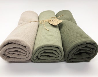 Baby change mat organic, Changing pad baby, Diaper changing mat travel, Set of 3 organic cotton and waterproof terry mats.