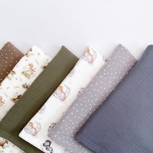 Waterproof blanket baby diaper change pad. Travel changing pad organic cotton Set of 3 baby change pads image 1