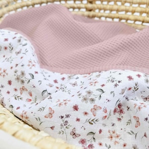 100% cotton baby blanket, Summer swaddle, Baby girl Summer blanket, Personalised baby blanket, Baby girl shower gift, Organic cotton blanket