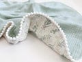 Super Soft Organic Muslin Baby Blanket – Embroidered Name Muslin Blanket, Eucalyptus Design, Stroller Blanket, Lightweight Summer Blanket product logo