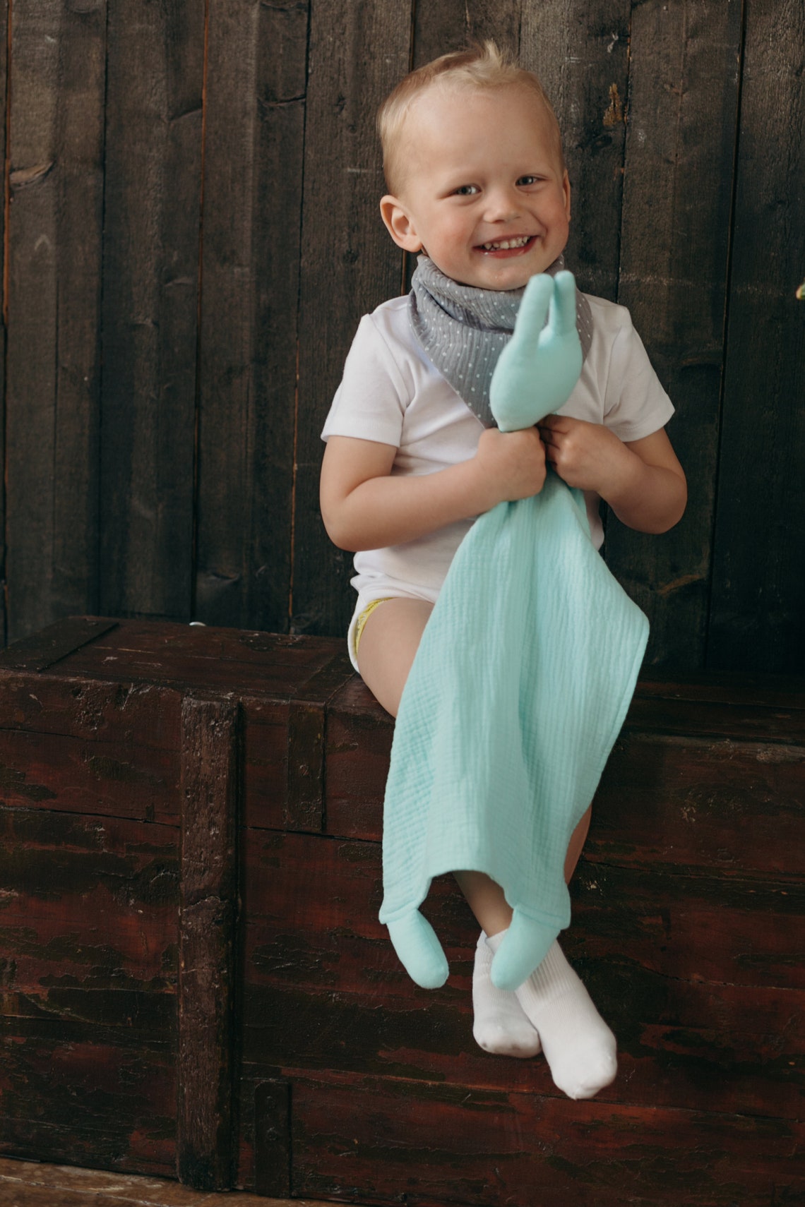 Peter rabbit Lovey comforter. Organic muslin baby comfort | Etsy
