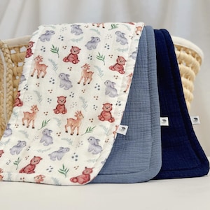 Organic Burp Cloths, Burp Rags, Muslin Cotton Burp Cloths, Baby Boy Gift, Feeding Cloths, Woodland Nursery Accessories, Unique Baby Gift