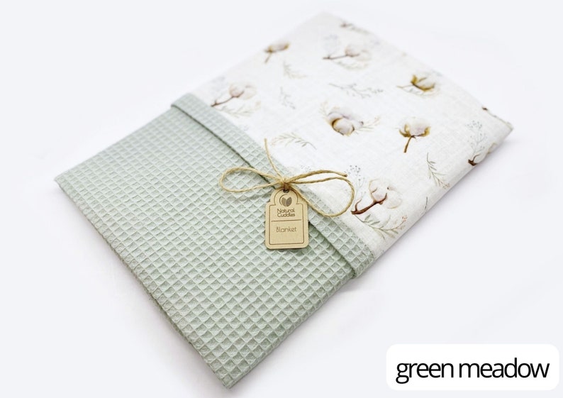 Natural Baby Blanket Organic Cotton Blanket Personalised Baby Etsy