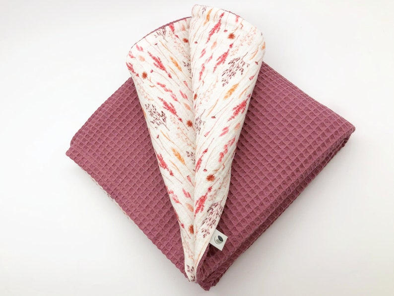 Waffle blanket Baby Blanket Boy Organic muslin blanket