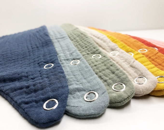 Absorbent Dribble bibs. Baby Bandana bibs Baby burp cloth. Organic Baby shower gift  from organic cotton and waterproof terry