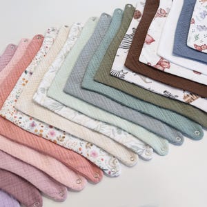 Saugstark & Wasserdicht Dreilagiges Dribble Lätzchen Bandana Lätzchen Baby Bio Geschenk Musselin Lätzchen Bandana Baby Jungen Spucktücher