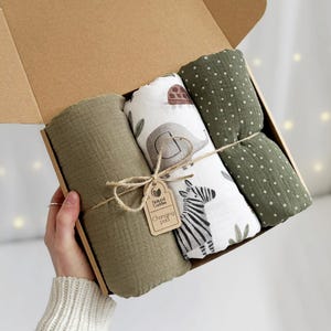 Cambiador orgánico para bebé - Almohadilla impermeable de viaje - Pañales reutilizables de muselina y felpa de algodón - Protector de colchón - Ropa de cama de muselina para bebé