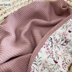 Coperta per bambini in cotone al 100%, fascia estiva, coperta estiva per bambina, coperta per bambino personalizzata, regalo per la doccia per bambina, coperta di cotone organico