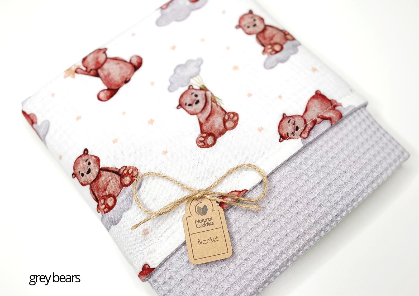 Waffle Baby Blanket - Fog main image 1