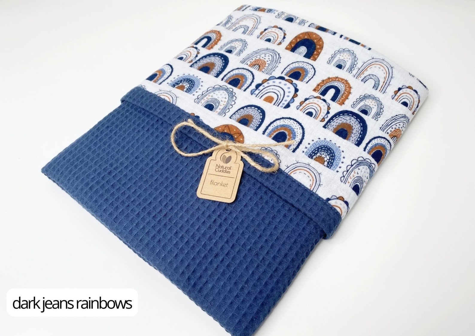 Embroidered Personalized Baby Blanket Boy Waffle Baby Blanket Etsy