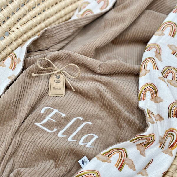 Rainbow Baby Blanket Etsy